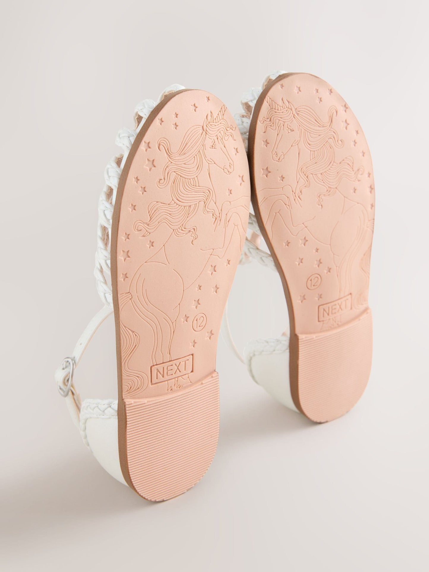 White Plaited Fisherman Sandals image 5