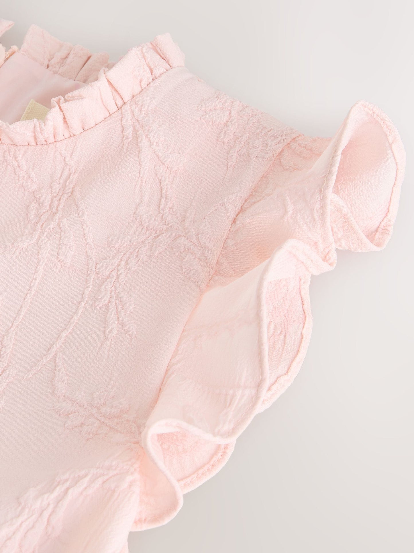 Laura Ashley Pink Textured Godet Dress image 11