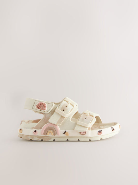 Cream Character Double Buckle Eva Sandals image 2