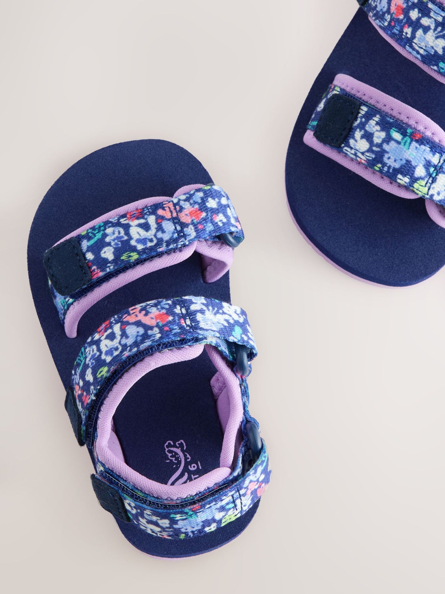 Navy Floral Trekker Sandals image 5