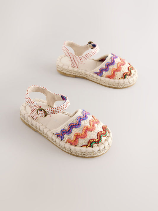 Neutral Ric Rac Espadrille Sandals image 2