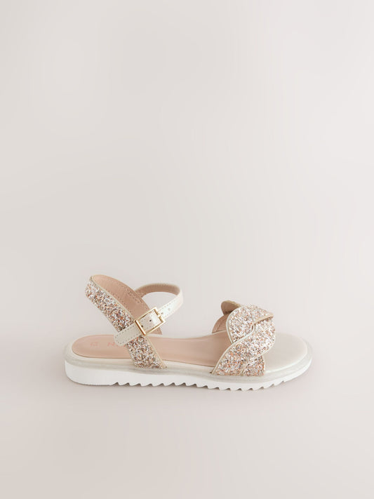 Dsiney Kidz - Gold Glitter Occasion Sandals image 2
