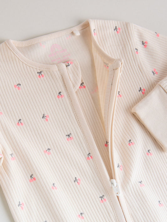 Pink Two Way Zip Baby Sleepsuit 4 Pack (0mths-3yrs) image 3