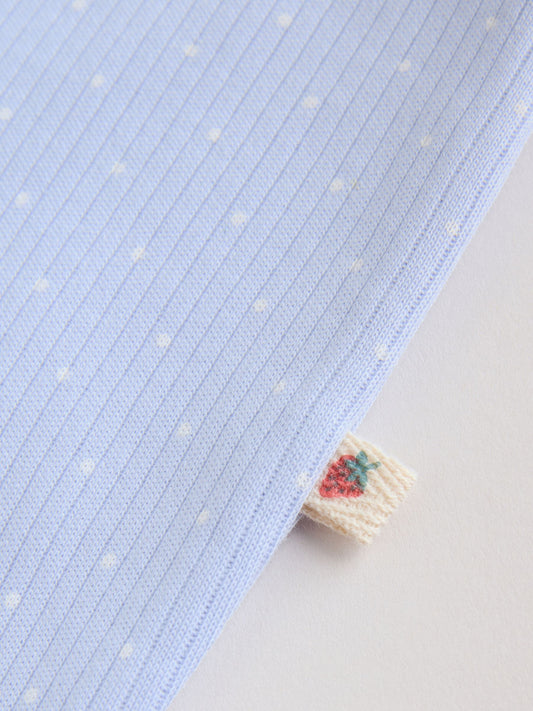 Blue Baby Strawberry Sleepsuit 3 Pack (0mths-3yrs) image 3