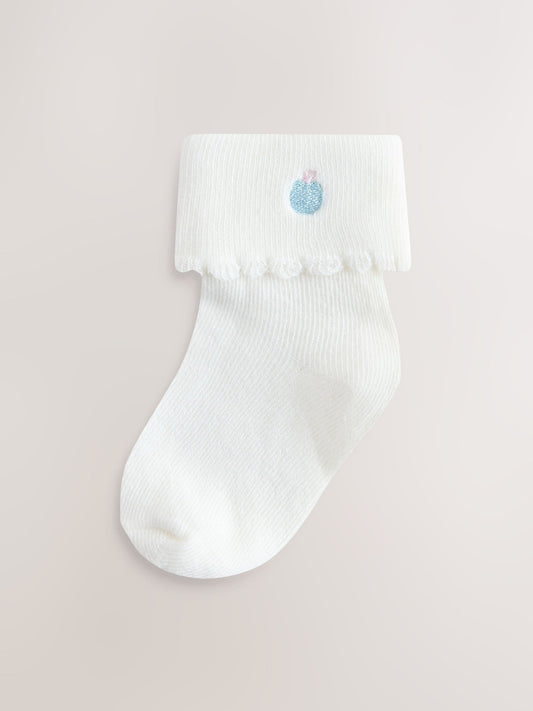 Pink/Blue Baby Socks 5 Pack image 2