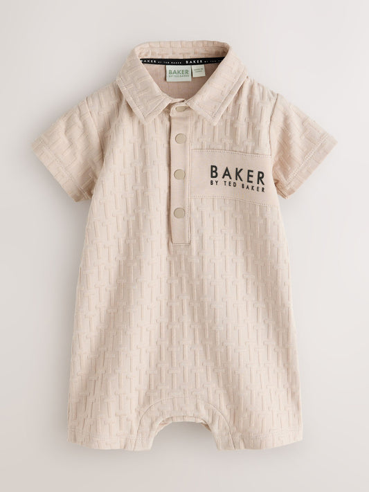 Baker by Ted Baker Textured Romper and Hat Set image 2