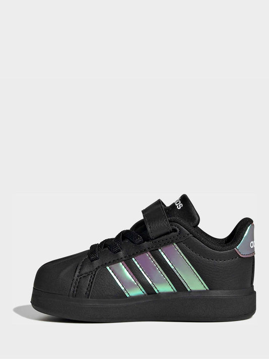 adidas Black Street Talk Infant Trainers image 2