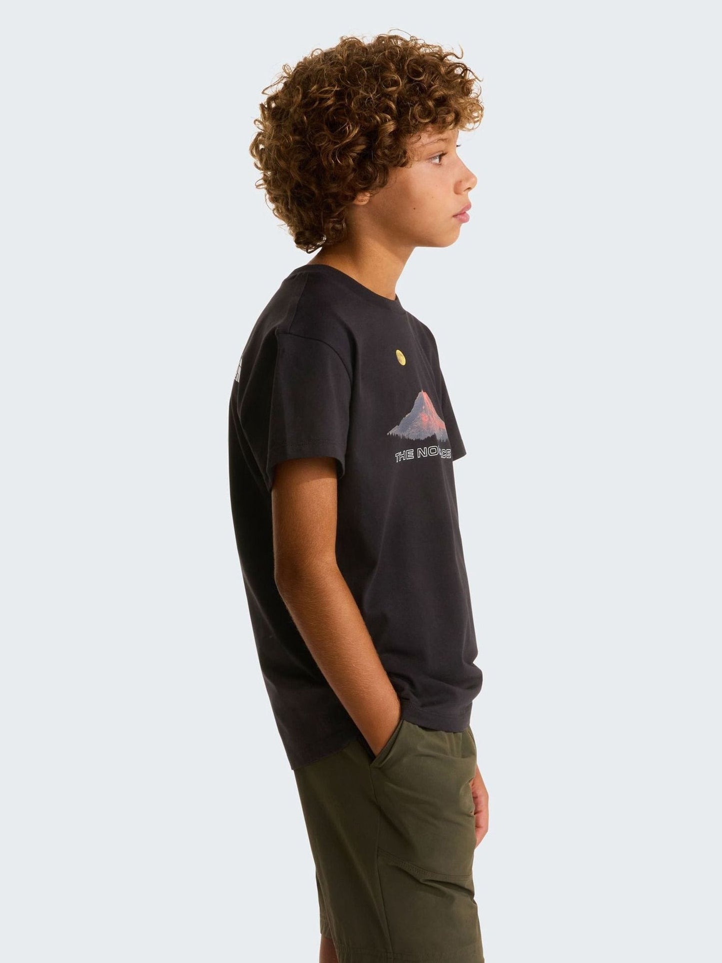 The North Face Black Boys Mountain Back Graphic T-Shirt image 4