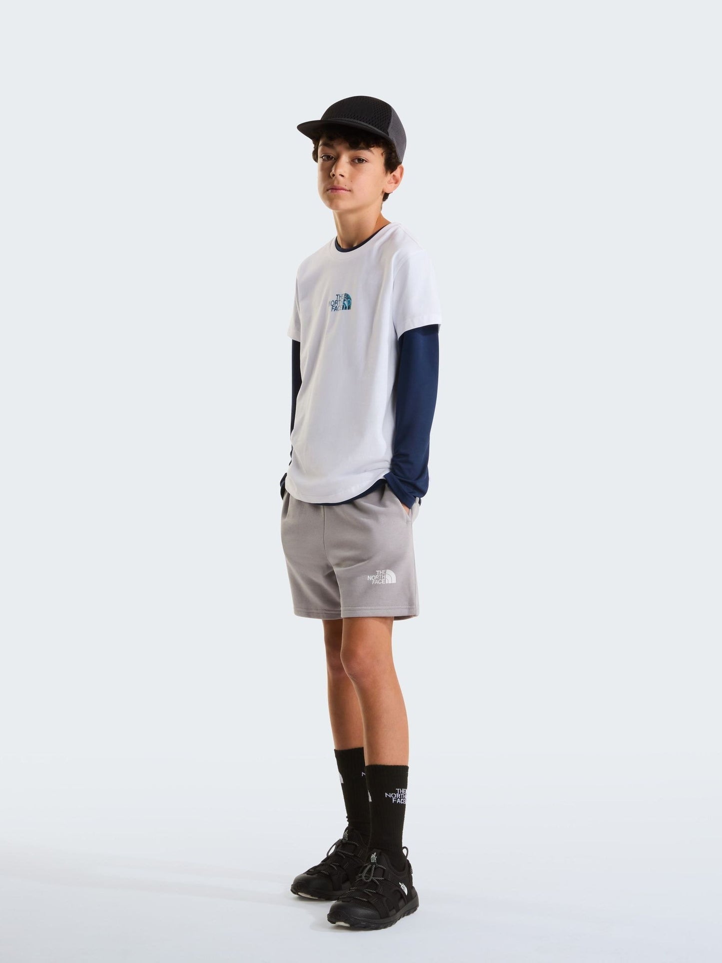 The North Face White Liquid Logo Graphic Relaxed T-Shirt image 5