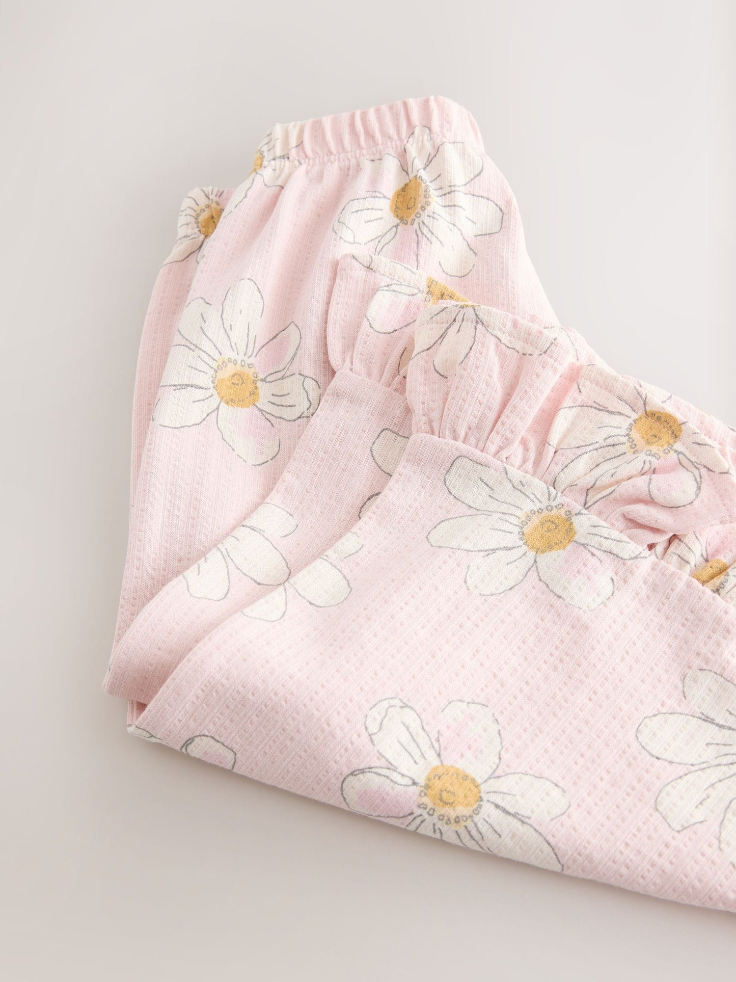 Pink Flower Wide Leg Frill Trousers (3mths-7yrs) image 4