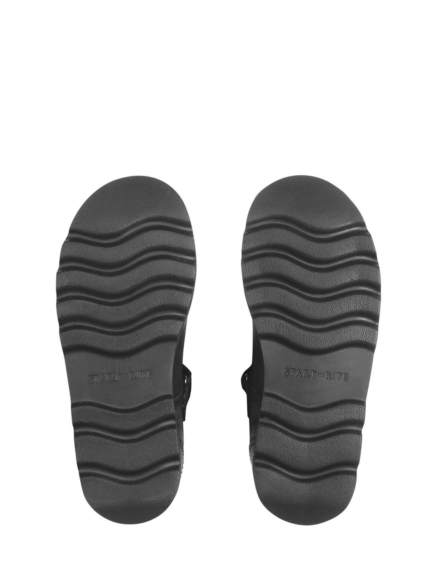 Start-Rite Black Standard Fit Luna Closed Lace-Up Shiny Patent Chunky Soled School Shoes image 7