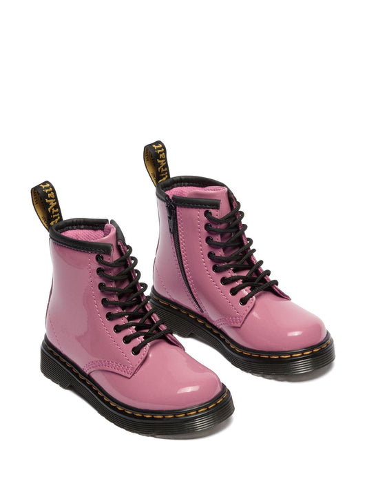 Dr. Martens Pink 1460 Pink Patent Lamper 8 Eye Boots image 2