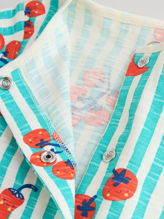Tomato Print Jersey Baby Rompers 4 Pack image 3