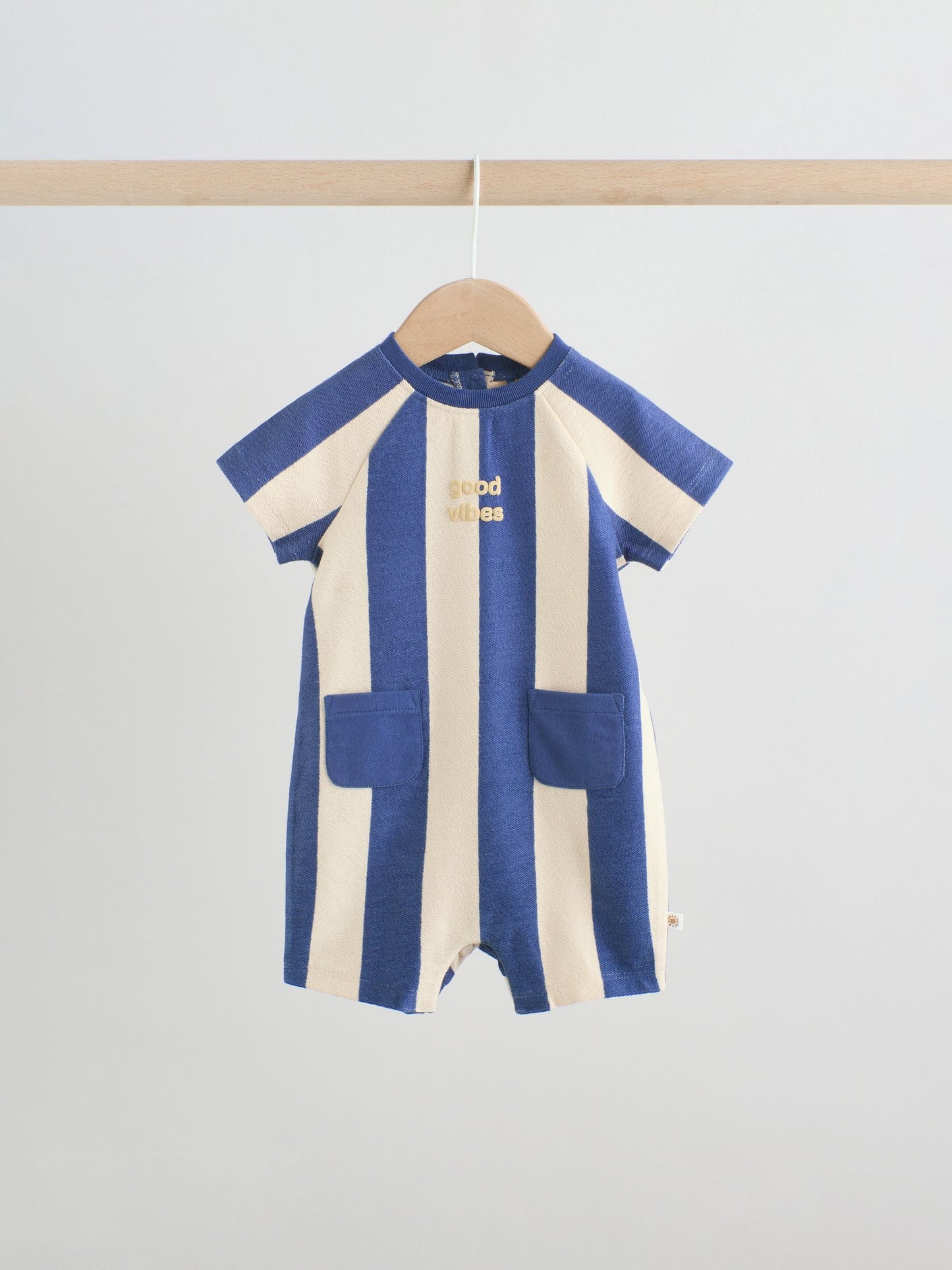 Striped Jersey Baby Rompers 3 Pack image 8