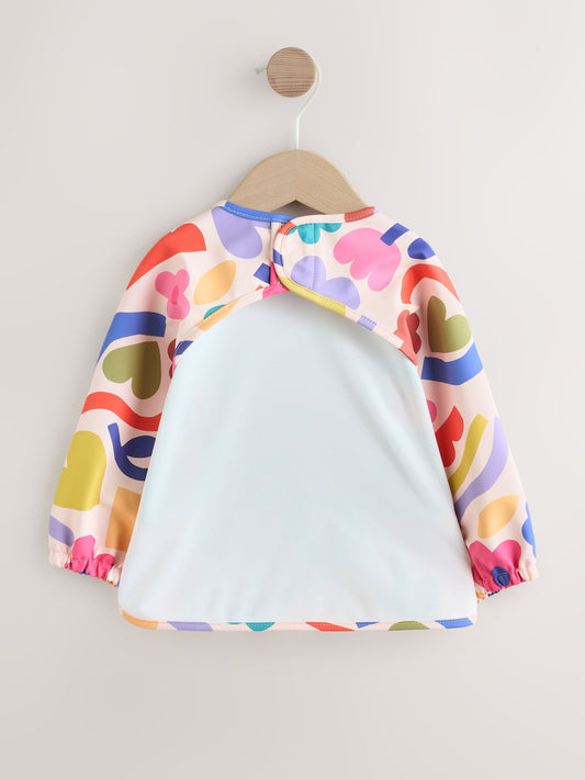 Weaning And Feeding Sleeved Bib Stampy Floral image 3
