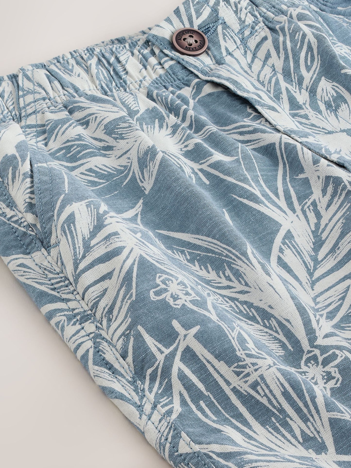 Dsiney Kidz - Leaf Print Blue Hybrid Waist Shorts (3-16yrs) image 8