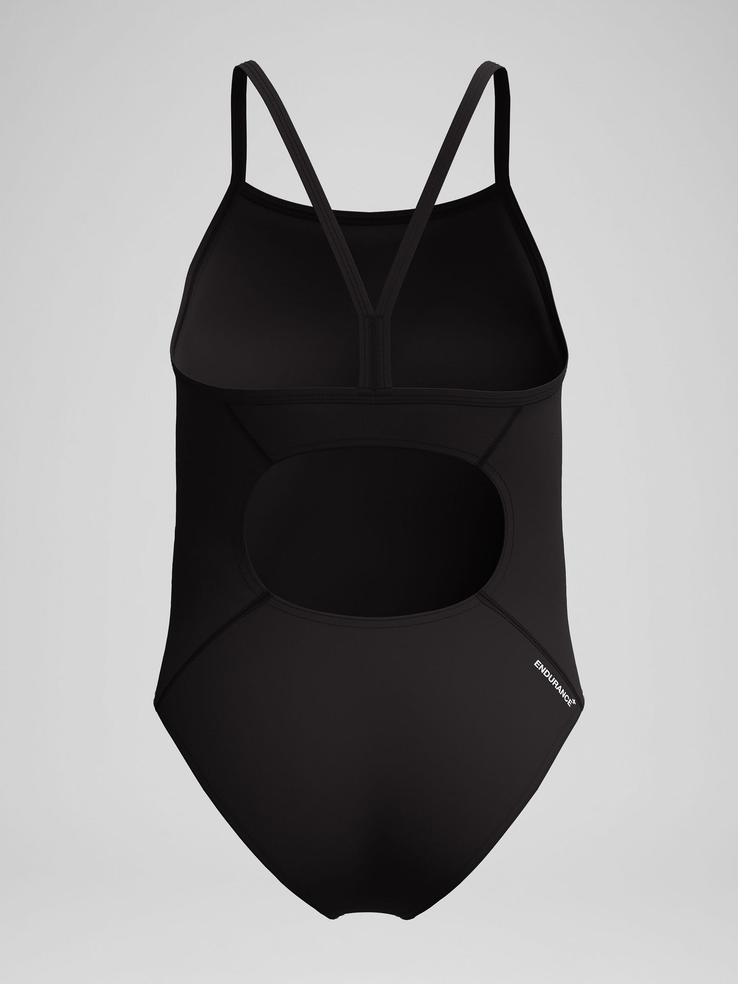 Speedo Black Endurance+ Logo Thinstrap One Piece Swimsuit image 5