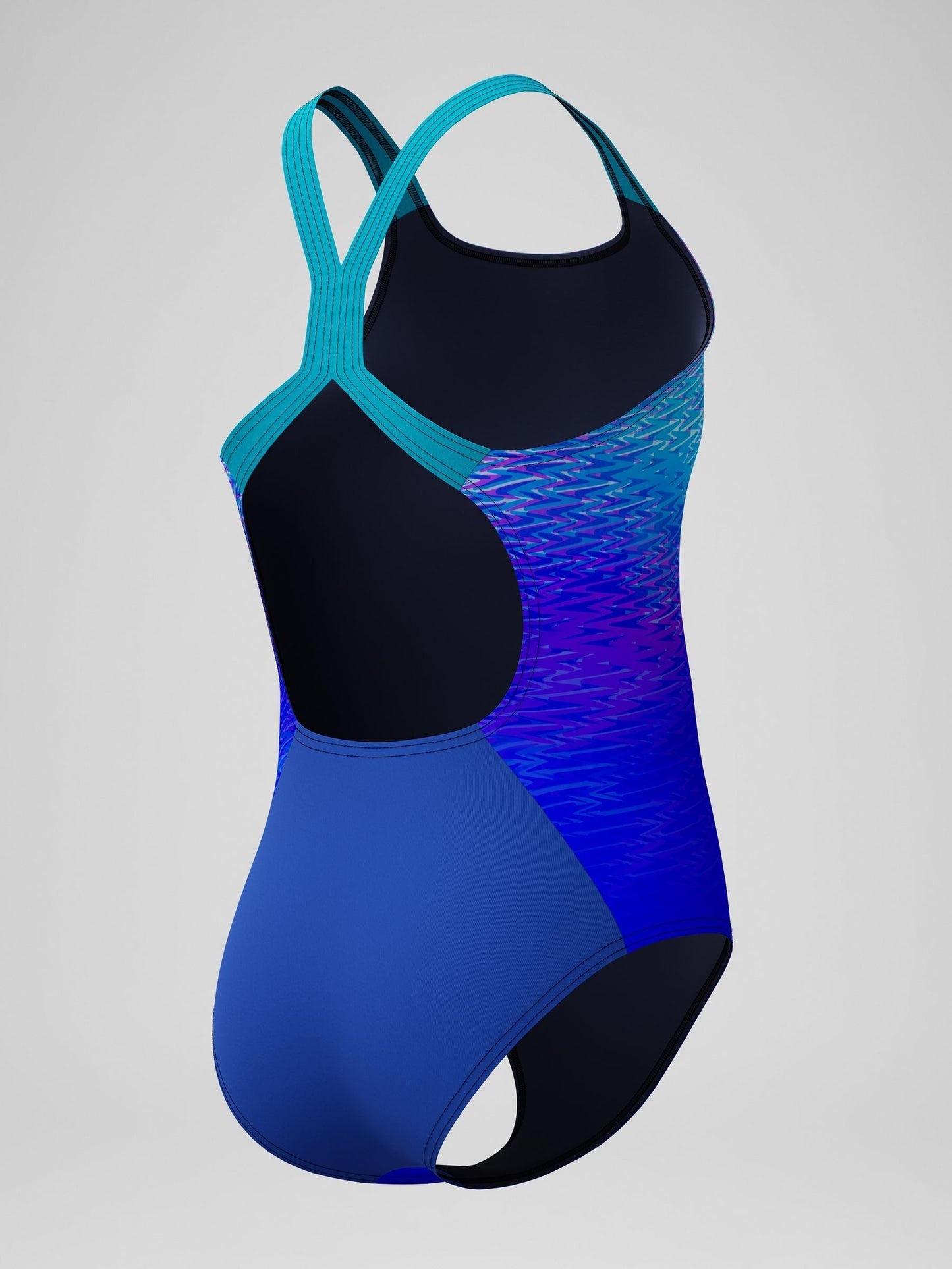 Dsiney Kidz - Speedo Blue Print Powerback One Piece Swimsuit image 6