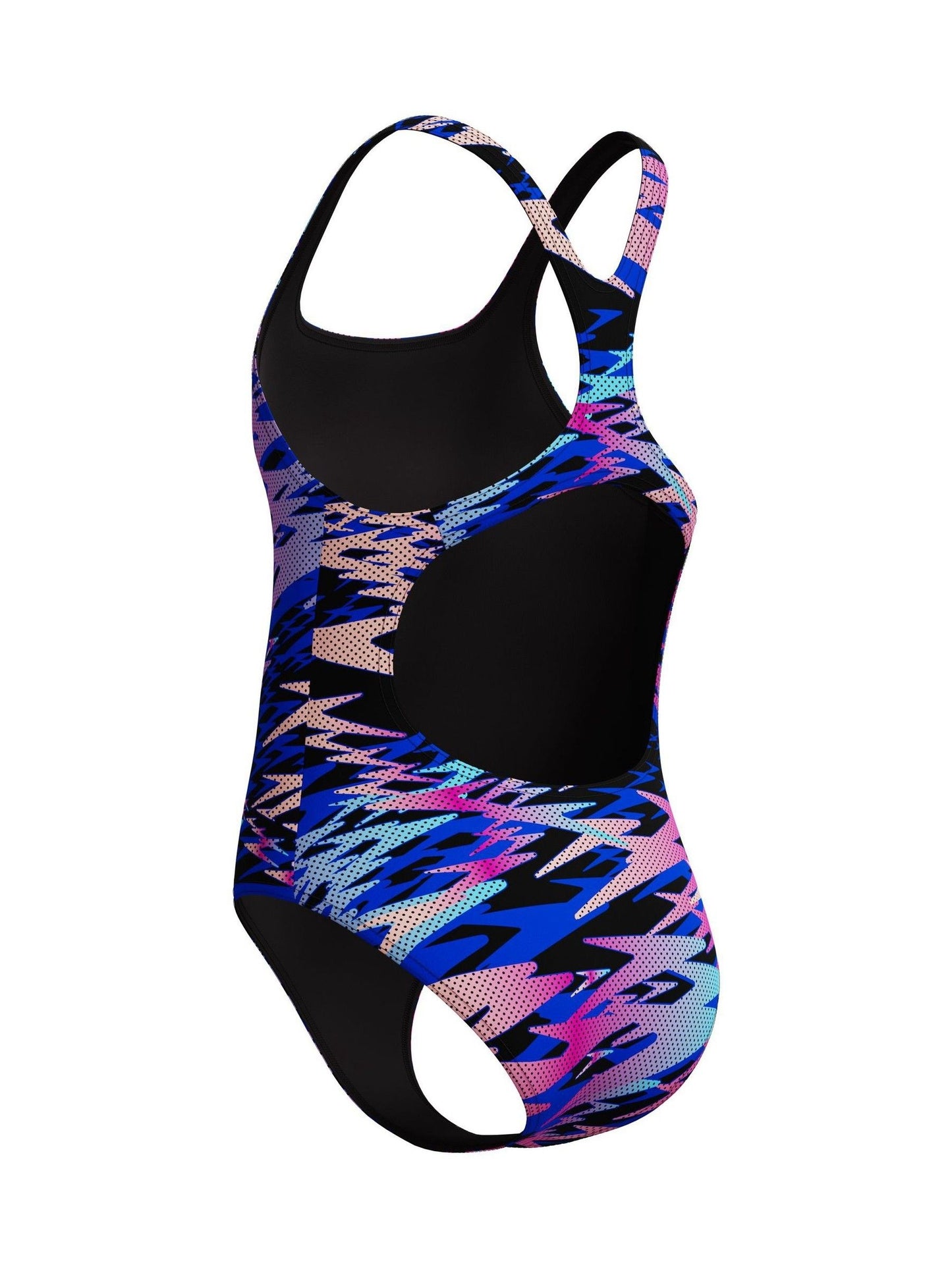 Dsiney Kidz - Speedo Black Hyperboom Print Medalist One Piece Swimsuit image 6