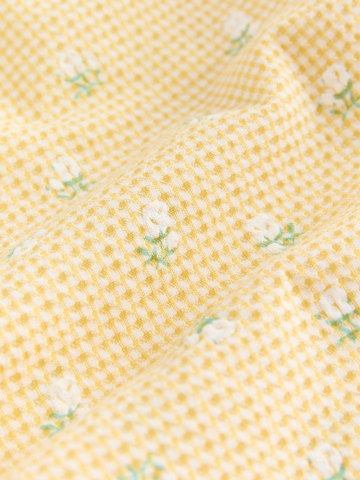 Lemon Yellow Ditsy Pullon Wide Leg Trousers (3mths-7yrs) image 7