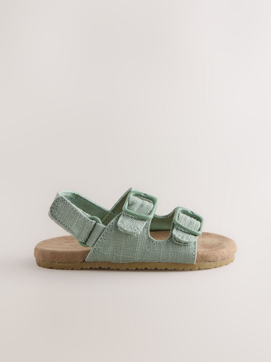Sage Green Touch Fastening Baby Sandals (0-2mths) image 2