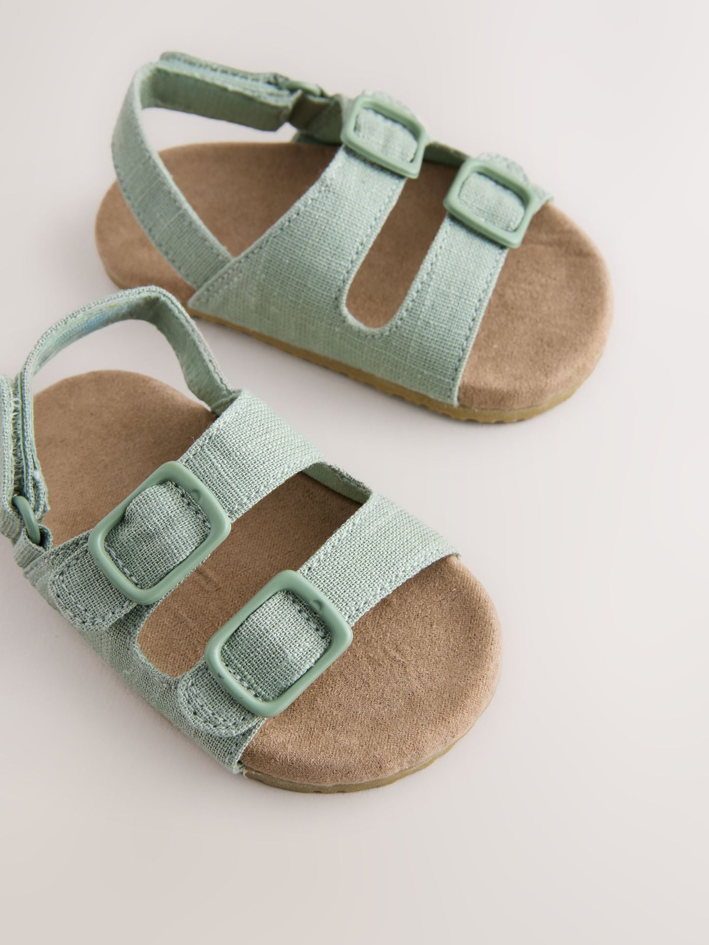 Sage Green Touch Fastening Baby Sandals (0-2mths) image 5