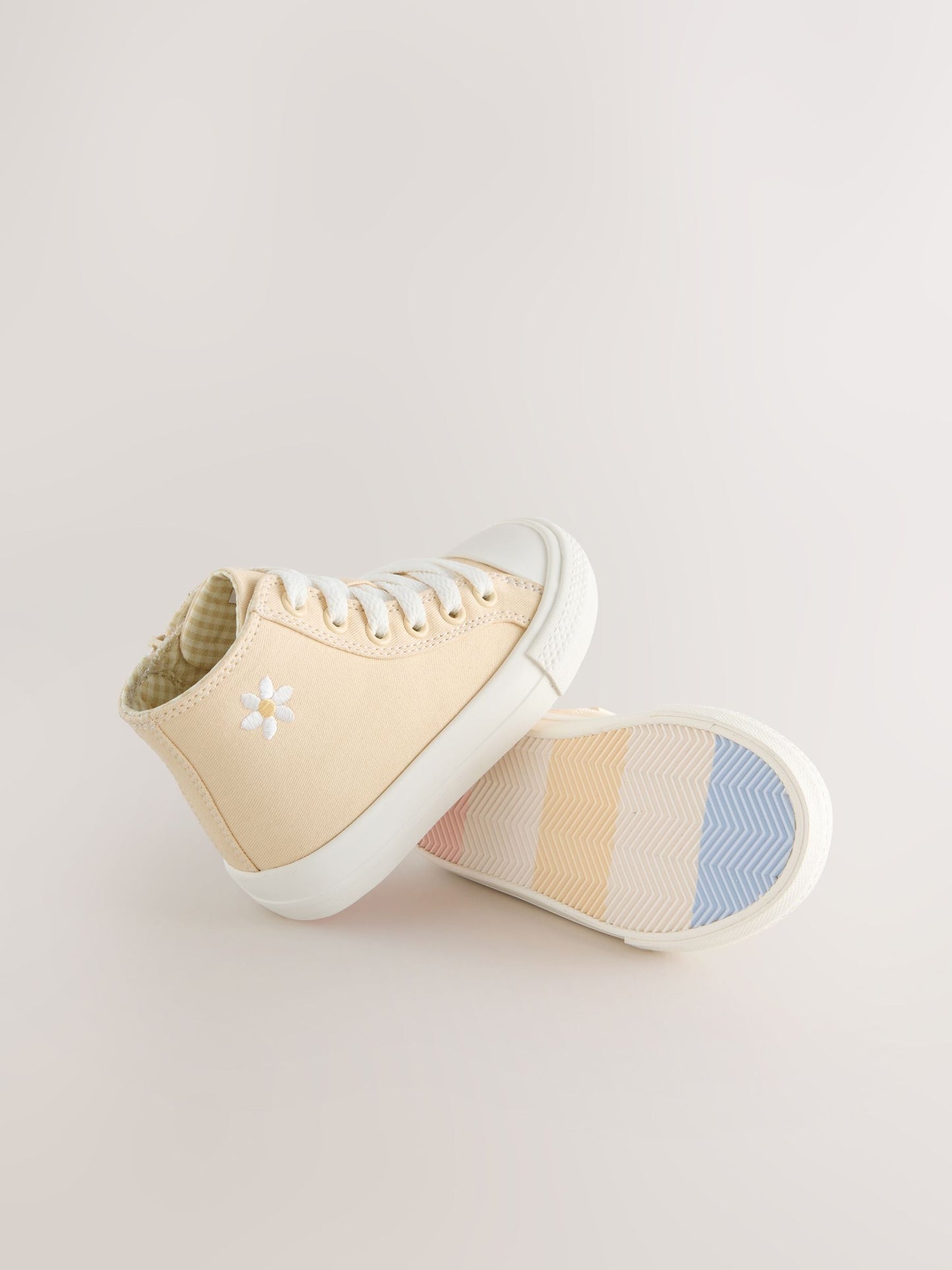 Yellow Standard Fit (F) High Top Trainers image 6