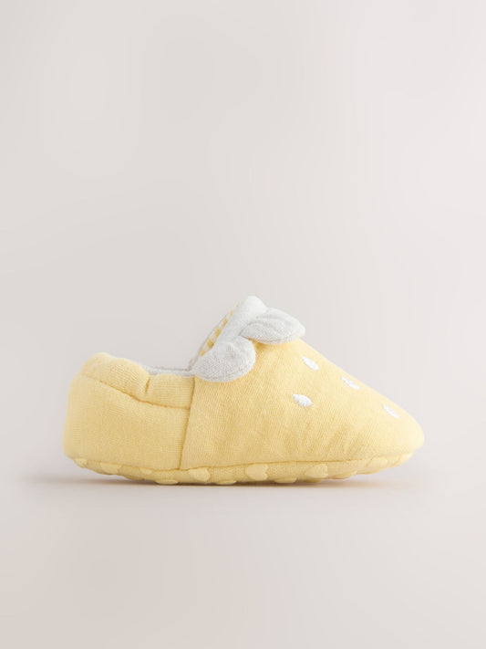 Yellow Lemon Baby Slip-On Shoes (0-18mths) image 2