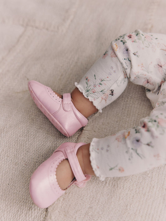 Dsiney Kidz - Pink Shimmer Butterfly Mary Jane Baby Shoes (0-18mths) image 2