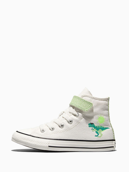 Converse White Chuck Taylor Easy On Dino Print Trainers image 2