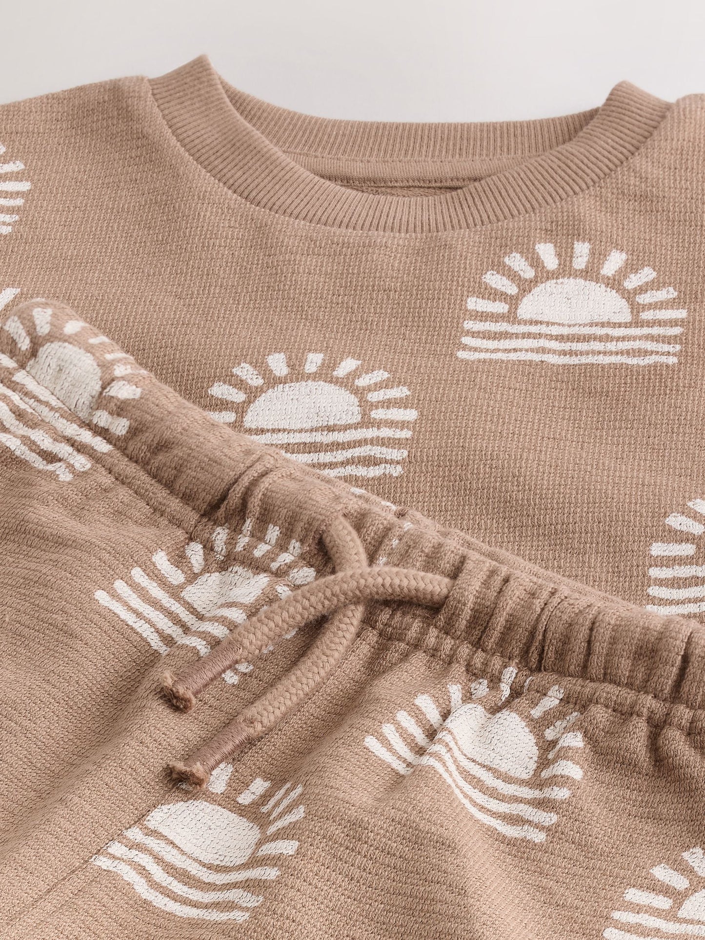 Brown Sun Short Sleeve All-Over Print T-Shirt and Shorts Set (3mths-7yrs) image 8