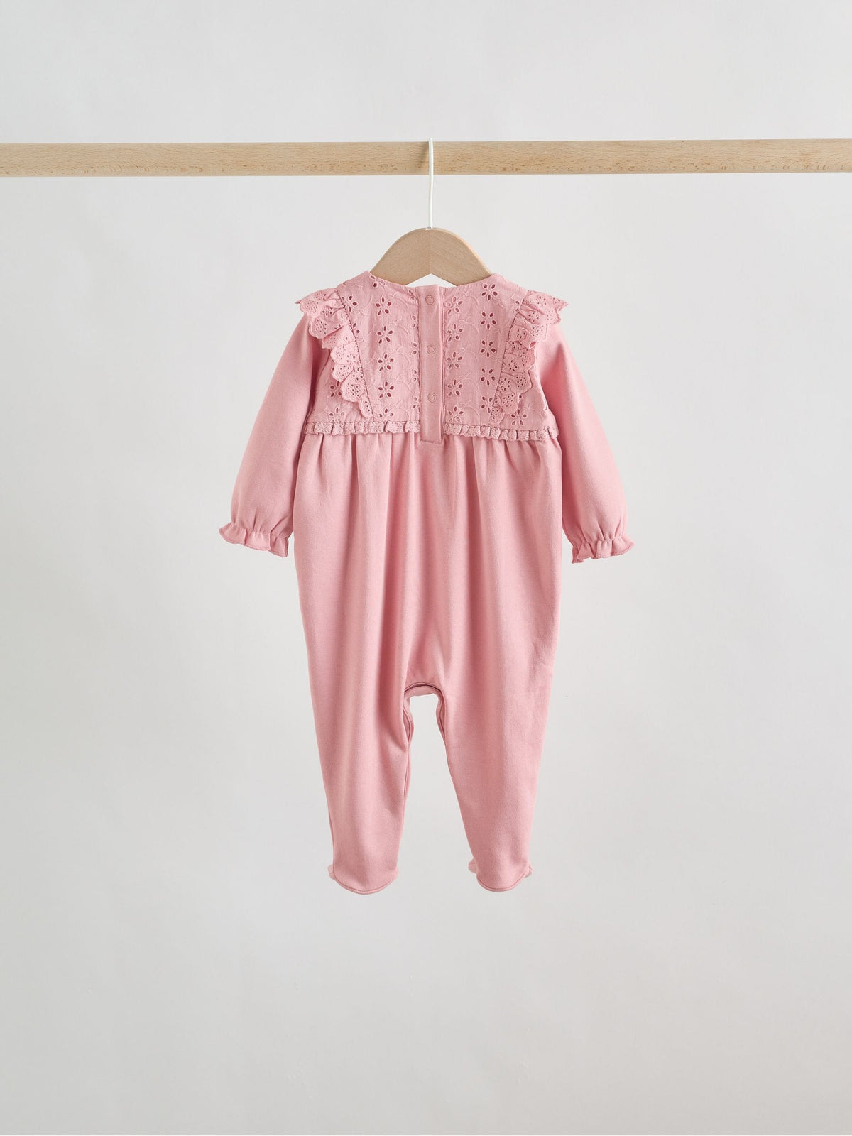 Pink Baby Sleepsuits 3 Pack (0mths-2yrs) image 8