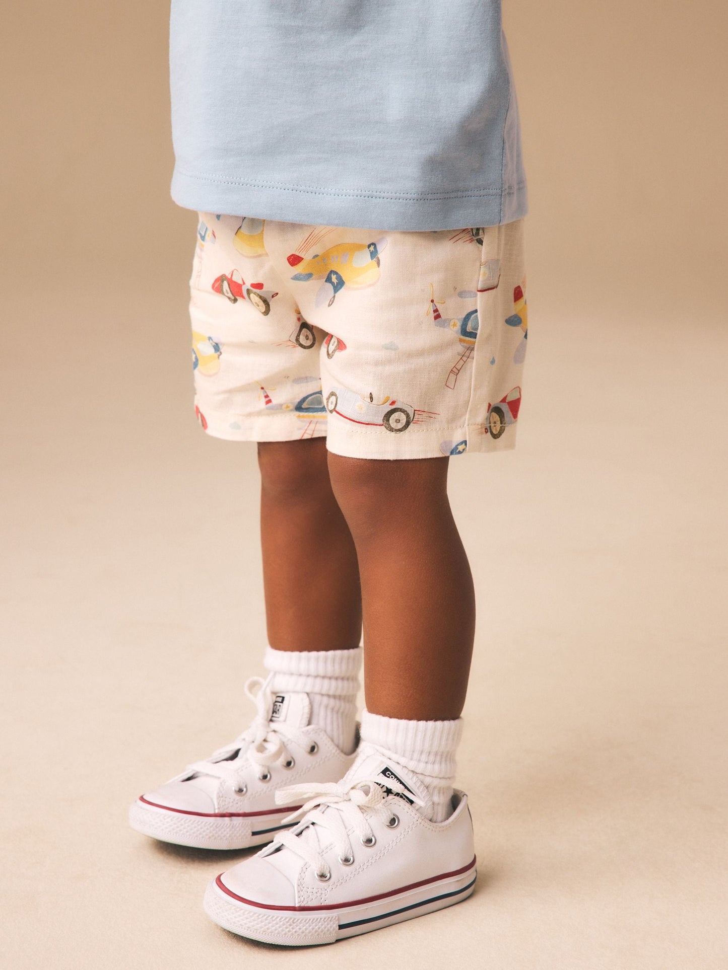 Multi Transport Linen Blend Pull On Shorts (3mths-7yrs) image 4