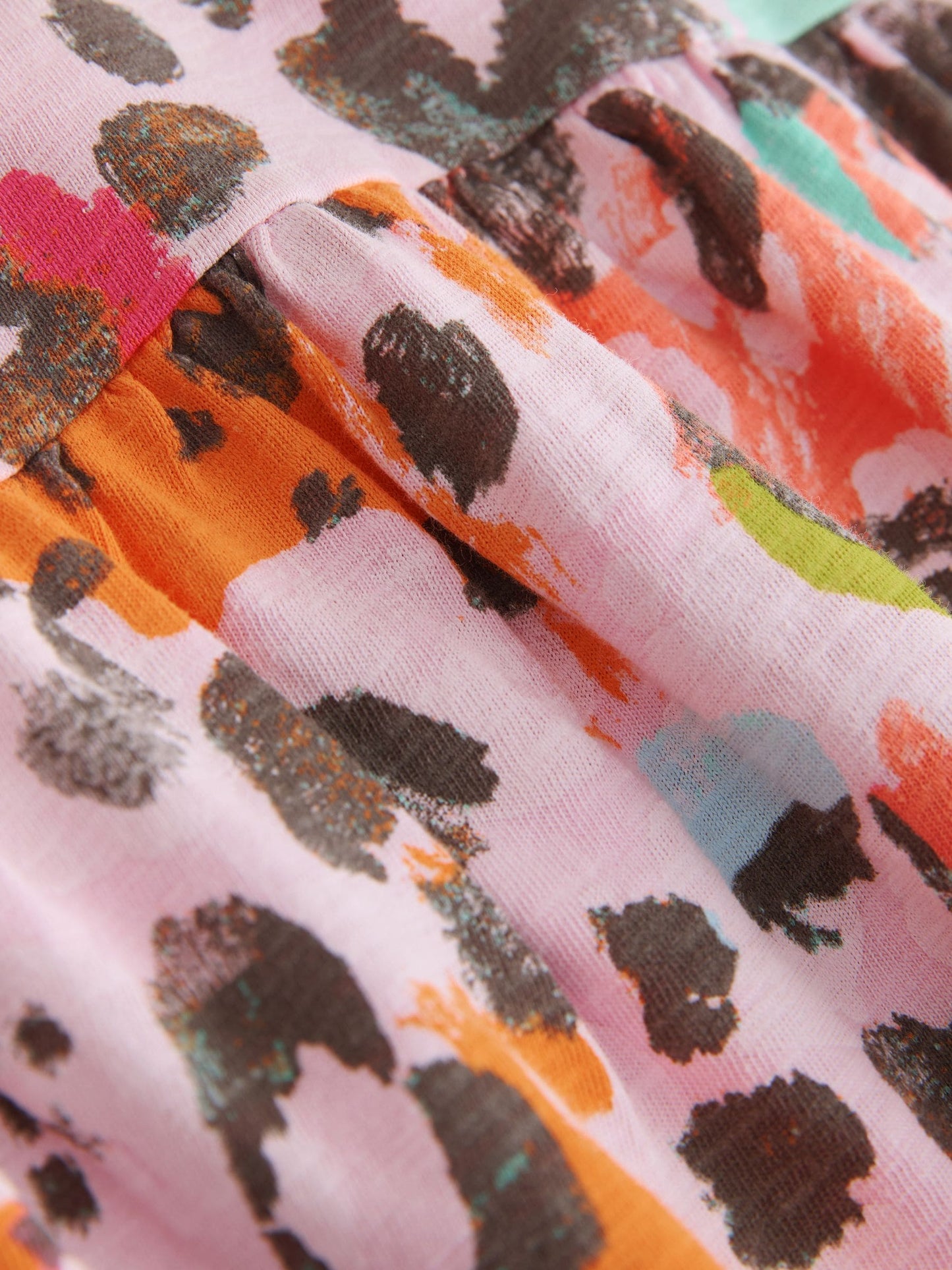 Pink Animal Short Sleeve Jersey Dress (3-16yrs) image 7