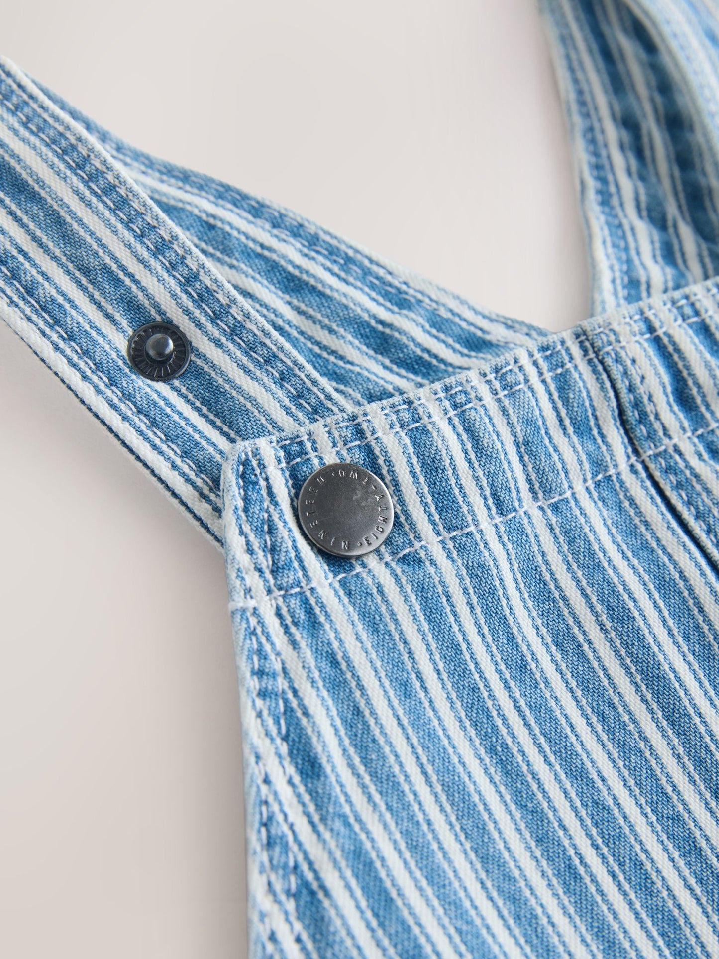 Stripe Denim Dungarees (3mths-7yrs) image 8