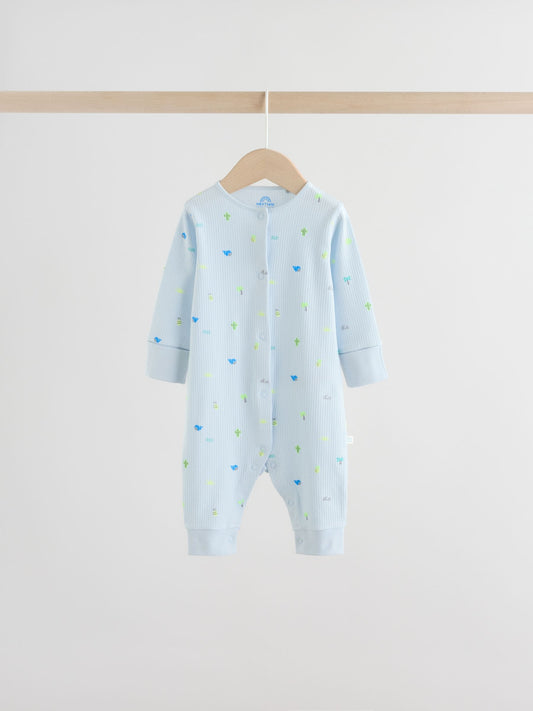 Multi Print Baby Sleepsuits 4 Pack (0mths-3yrs) image 2
