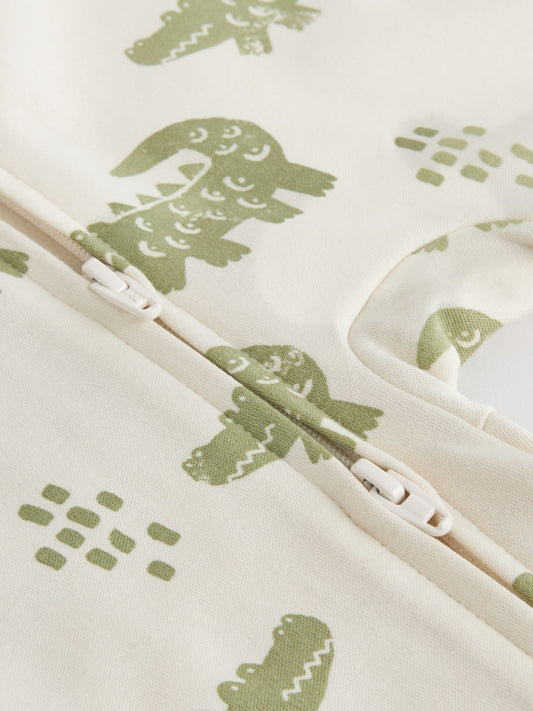 Multi Safari Two Way Zip Baby Sleepsuits 3 Pack (0mths-2yrs) image 3