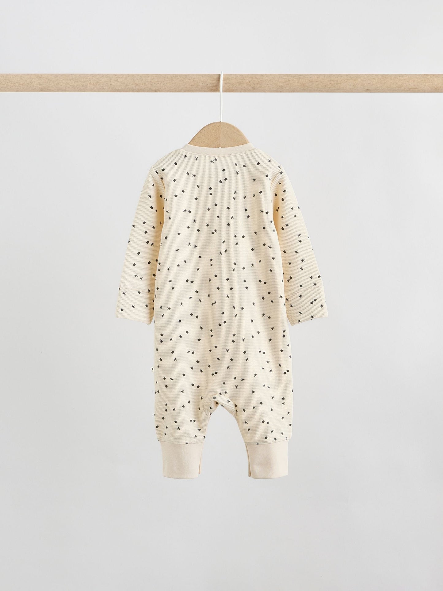 Monochrome Waffle Baby Sleepsuits 3 Pack (0mths-3yrs) image 9