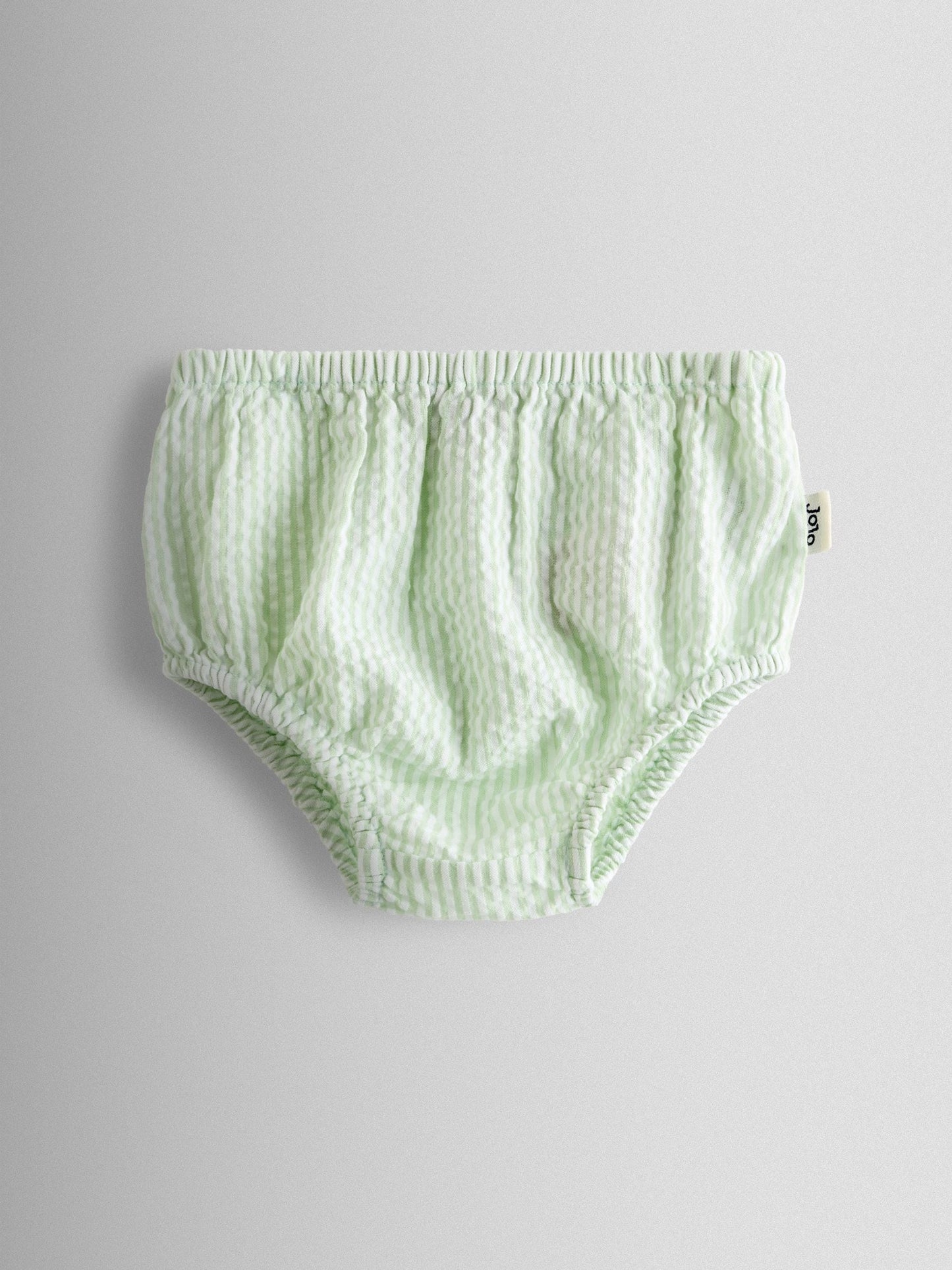 JoJo Maman Bébé Green Duck Frill Dress & Knicker Set image 5