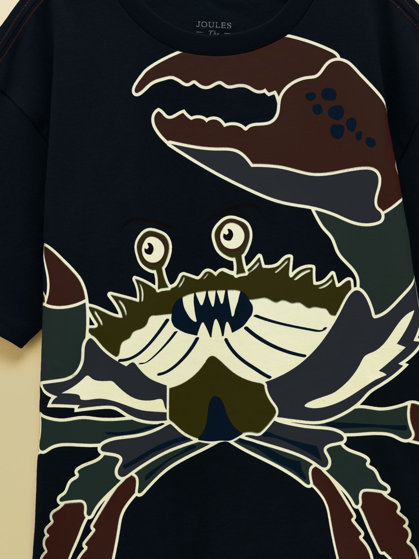 Joules Boys' Archie Navy Glow in the Dark Screenprint T-Shirt image 7