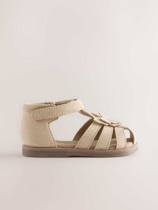 Tan Brown Butterfly First Walker Sandals image 2