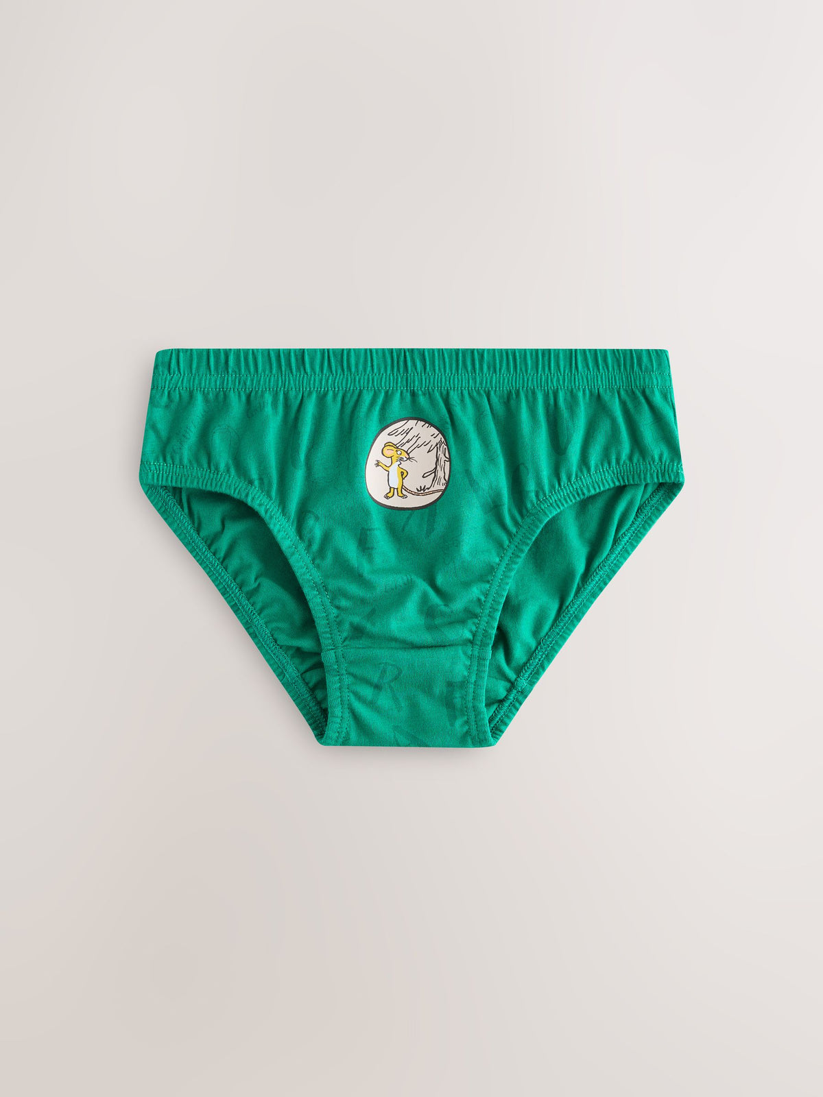 Dsiney Kidz - Green/Ecru Gruffalo Briefs 5 Pack (1.5-10yrs) image 6