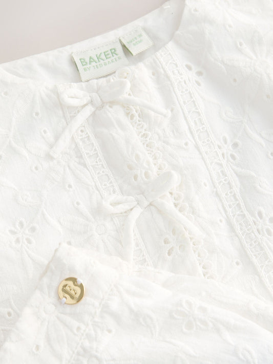 Baker by Ted Baker 2 Piece Broderie Waistcoat and Shorts Set image 3