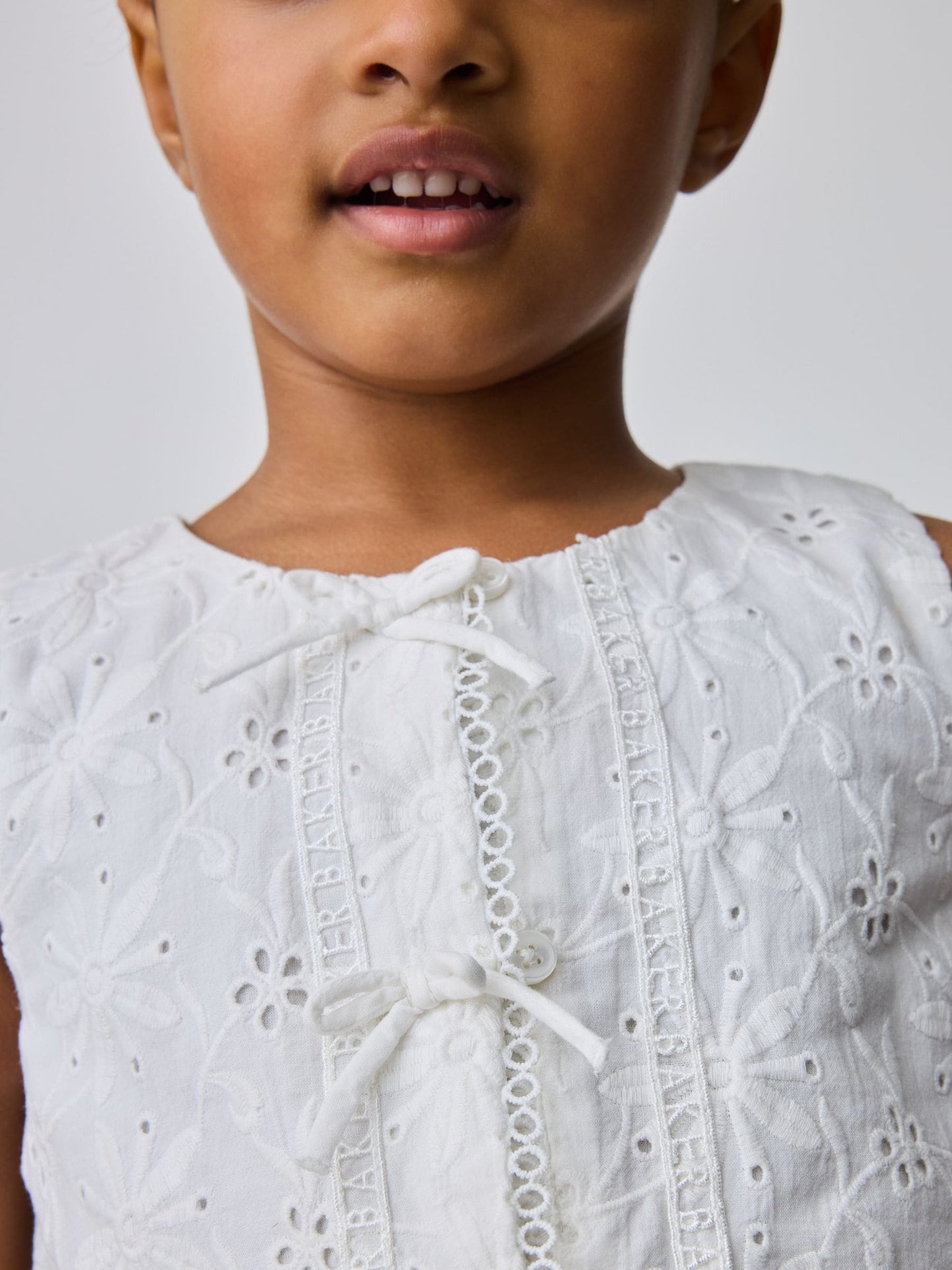 Dsiney Kidz - Baker by Ted Baker 2 Piece Broderie Waistcoat and Shorts Set image 6