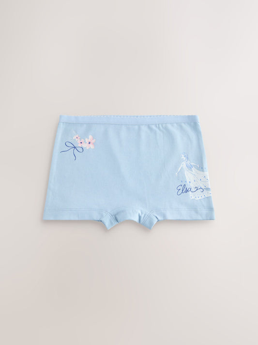 Blue/ Pink Frozen Disney Shorts 5 Pack (2-12yrs) image 2