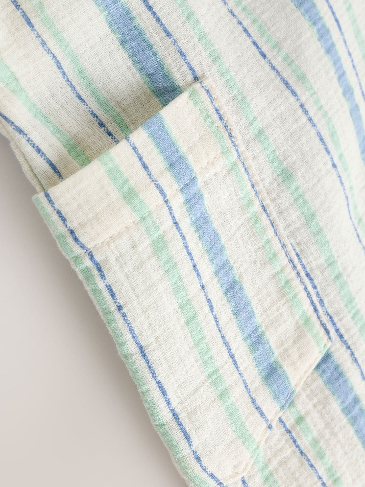 Blue Stripe Woven Dungaree and Bodysuit Set (0mths-2yrs) image 7