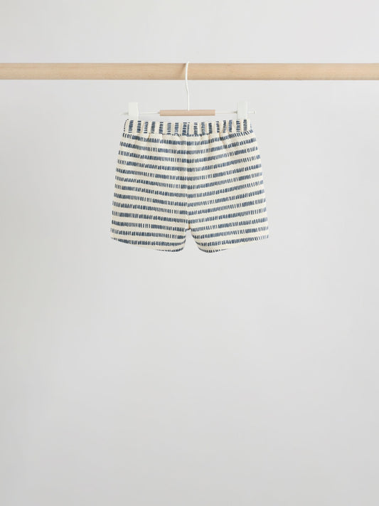 Blue/Ecru Milk Club Tops and Shorts Baby Set 6 Piece (0mths-3yrs) image 3