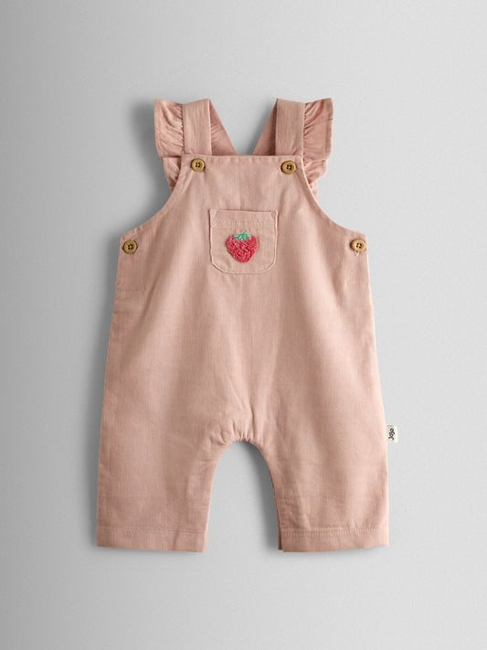 JoJo Maman Bébé Pink Strawberry Dungaree & Body Set image 2