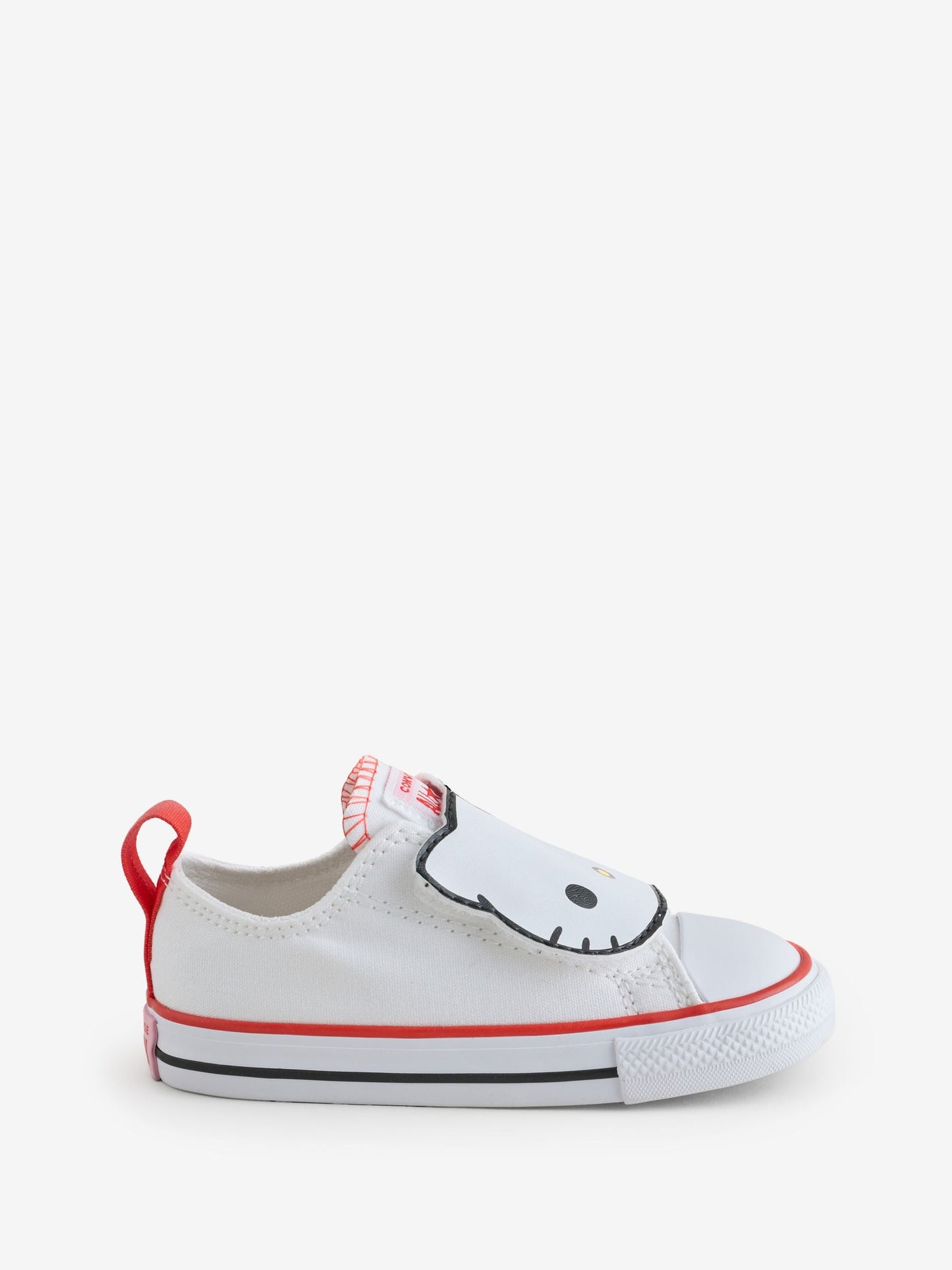 Converse White Hello Kitty 1V Low Trainers image 3