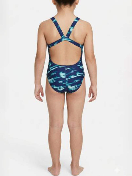 Dsiney Kidz - Nike Blue Hydrastrong Multi Print Fastback Swimsuit image 2